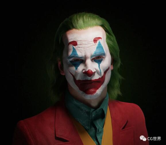 印度cg艺术家aneesh的作品《小丑-杰昆菲尼克斯》  joker