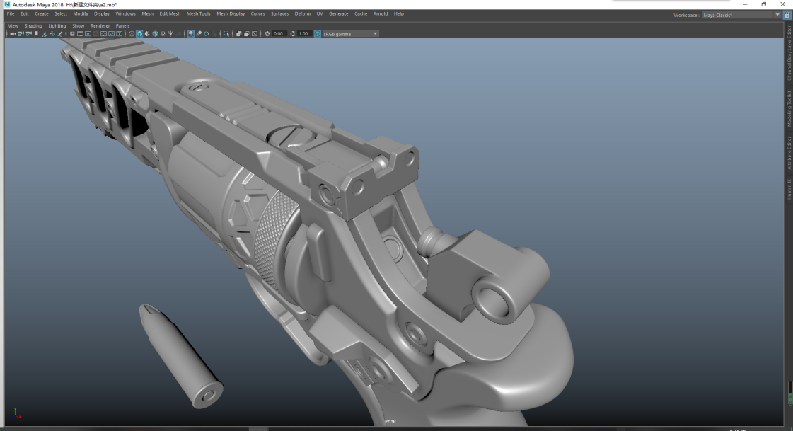 科幻左轮手枪来自seoahncg文章cg资源